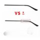 thumbnail image 4 of Accesorios para las piernas de las gafas de un solo diente de metal, un par de gafas para el mantenimiento de los pies, marco de gafas universal de alta calidad que combina con la miopía, 4 of 5