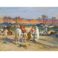thumbnail image 3 of Frederick Arthur Bridgman 24x19 Black Modern Framed Museum Art Print Titled - Halt in the Desert (1922), 3 of 5