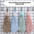 thumbnail image 2 of Kawaii Pink Cartoon Animal Hanging Snow Towel - Thickened, Durable Chenille Hand Towel for Kitchen/Bathroom, Versatile Surface Cleaning Cloth, Creative Decorative Accessory, Bulk Wholesale Available, 2 of 6
