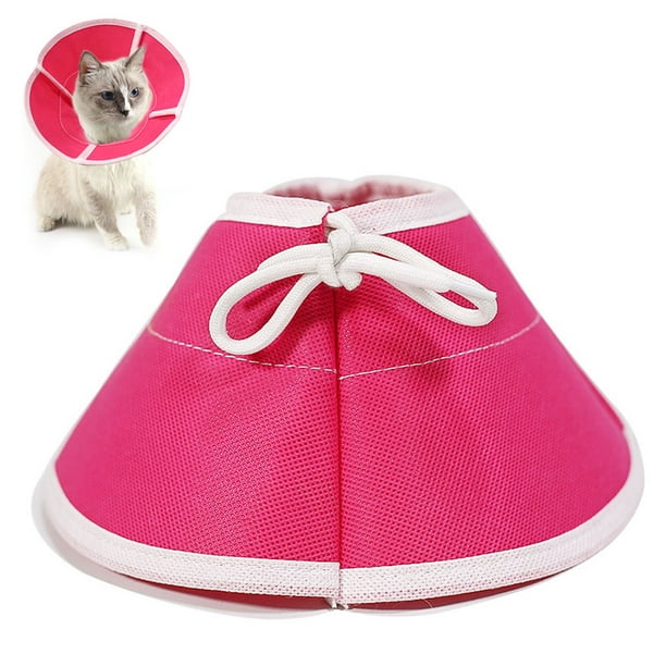 Collar suave de recuperación para gatos, collar cónico para gatos, collar Elizabeth de tela no tejida, collar protector para curación de heridas especialmente diseñado para gatos