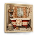 thumbnail image 2 of Designart "Bath Vintage beauty III" Bath & Laundry Floater Framed Canvas Print, 2 of 7