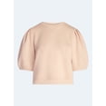 thumbnail image 5 of Scoop Women's and Women's Plus New Scubaknit Pleated Sleeve Top, Sizes XS-4X, 5 of 5