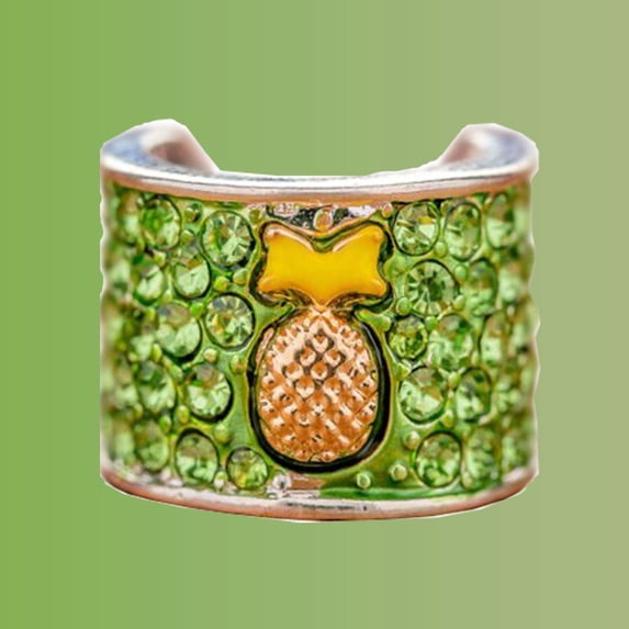 Prestige Medical CharMED Crystal Stethoscope Charms, Pineapple - CEG-0001-PIN