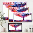 thumbnail image 4 of Abstract Colorful Tree Impressionist On A White 20 in x 12 in Framed Painting Canvas Art Print, by Designart, 4 of 5
