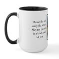 thumbnail image 2 of CafePress - Do Not Annoy The Writer (Female Writer) Mugs - 15 oz Ceramic Large White Novelty Mug, 2 of 4