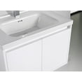 thumbnail image 5 of Blossom Bern 24" Floating Vanity, Glossy White, Ceramic Sink, Soft-Close Doors, Space-Saving Design, 5 of 10
