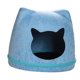 thumbnail image 5 of Casa de fieltro para gatos, extraíble, acogedora, con cremallera, cama cálida para gatos Azul, 5 of 9