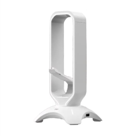 RGB Gaming Headphone Stand with USB Hub, Desktop Display Holder for Over-Ear Headphones and Game Figures