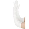 thumbnail image 5 of INSPIRE CHIC Women's Velvet Elbow Length Full Finger Evening Glove for Elegant Formal Cream White, 5 of 6