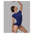 thumbnail image 5 of Ballet Dance Suit Tights One-piece Gymnastics Suit Short Sleeves Large Back Adult Dance Training Suit Short Sleeves, 5 of 7