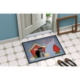 thumbnail image 4 of Dog House Collection Miniature Schanuzer Black Silver Door Mat, 4 of 4
