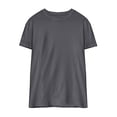 thumbnail image 4 of Leey-World Mens T Shirt Men's 2 Pack Acid Wash Cotton T-Shirts Oversized Unisex Short Sleeves Summer Casual Basic Tee Tops(Dark Gray,L), 4 of 4