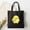 Black, variant on Funny Duck Tote, Cute Canvas Bag, Knife Duck Bag, Aesthetic Tote Gift, Anime Style Duck Ba