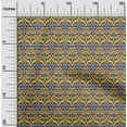 thumbnail image 1 of oneOone Silk Tabby Fabric Swirl & Paisley Ikat Decor Fabric Printed BTY 42 Inch Wide, 1 of 4