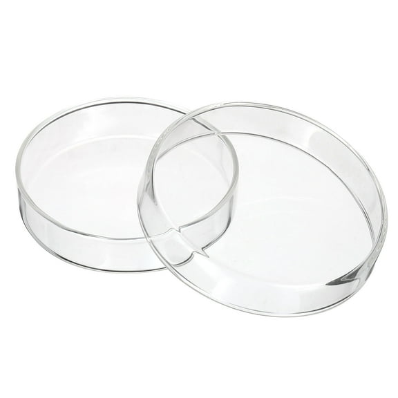 Uxcell 90mm High Borosilicate Glass Petri Dishes with Lids, Petri Plates for Lab Science Experiment, Clear