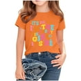 thumbnail image 4 of Delliss Summer Birthday Day Graphic Cotton Tops Girls Short Sleeve T-Shirt Casual Top Tees Kids, 4 of 6