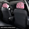 thumbnail image 5 of 2 PCS Car Headrest Cover, Colorful Strawberry Lover Flower Soft Car Seat Head Rest Cover Protector Interior Car Accessories Seat Covers for Cars Truck Auto Only Covers, 5 of 8