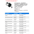 thumbnail image 2 of A/C Compressor - with SD7H15 Compressor - Compatible with 2008 - 2017 International ProStar 14.9L 6-Cylinder Turbocharged 2009 2010 2011 2012 2013 2014 2015 2016, 2 of 3