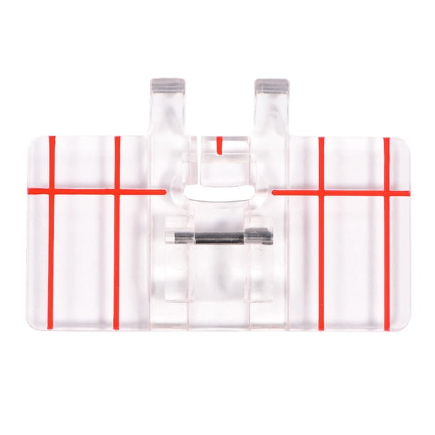 Prensatelas para mácina de Coser, Prensatelas de Puntada paralela de Pláshico Transparente, Prensatelas de Puntada Recta para mácinas de Coser Doms