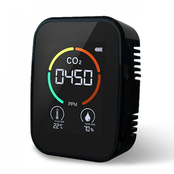 Medidor de CO2 multifuncional 3 en 1 Probador de humedad de temperatura digital Monitor de del aire MABOTO Monitor de calidad del aire