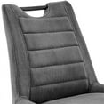 thumbnail image 3 of Home Square 26" Bar Stool in Charcoal Fabric & Black Finish - Set of 2, 3 of 9