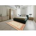 thumbnail image 5 of Ahgly Company Machine Washable Indoor Rectangle Traditional Deep Peach Orange Area Rugs, 8' x 10', 5 of 7