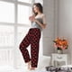 thumbnail image 5 of Fotbe Sexy Red Lips Kiss Pantalones de Pijama para Mujer, Pantalones de Dormir, Pantalones Pj con Cordón y Bolsillos-Small, 5 of 6