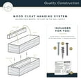 thumbnail image 4 of Master and Co. 48 Inch Floating Wood Fireplace Mantel, Natural, 4 of 7