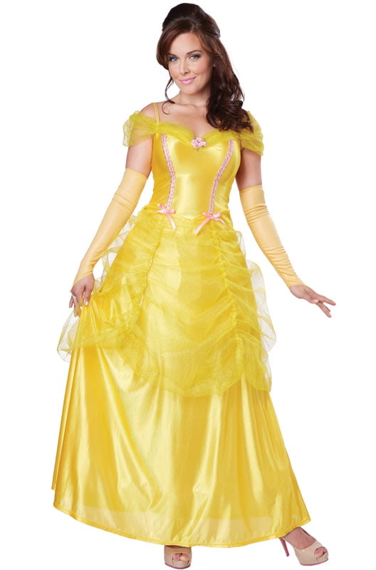 NEW Belle Costume Adult Girl Beauty and the Beast Princess Dress Party Halloween 