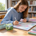 thumbnail image 4 of Translucent Glitter Butterfly Sticky Notes, 105 Sheets Pull Out Self Adhesive Memo Pads, No Residue Sheets For Journaling & Desk Organizing, 4 of 5