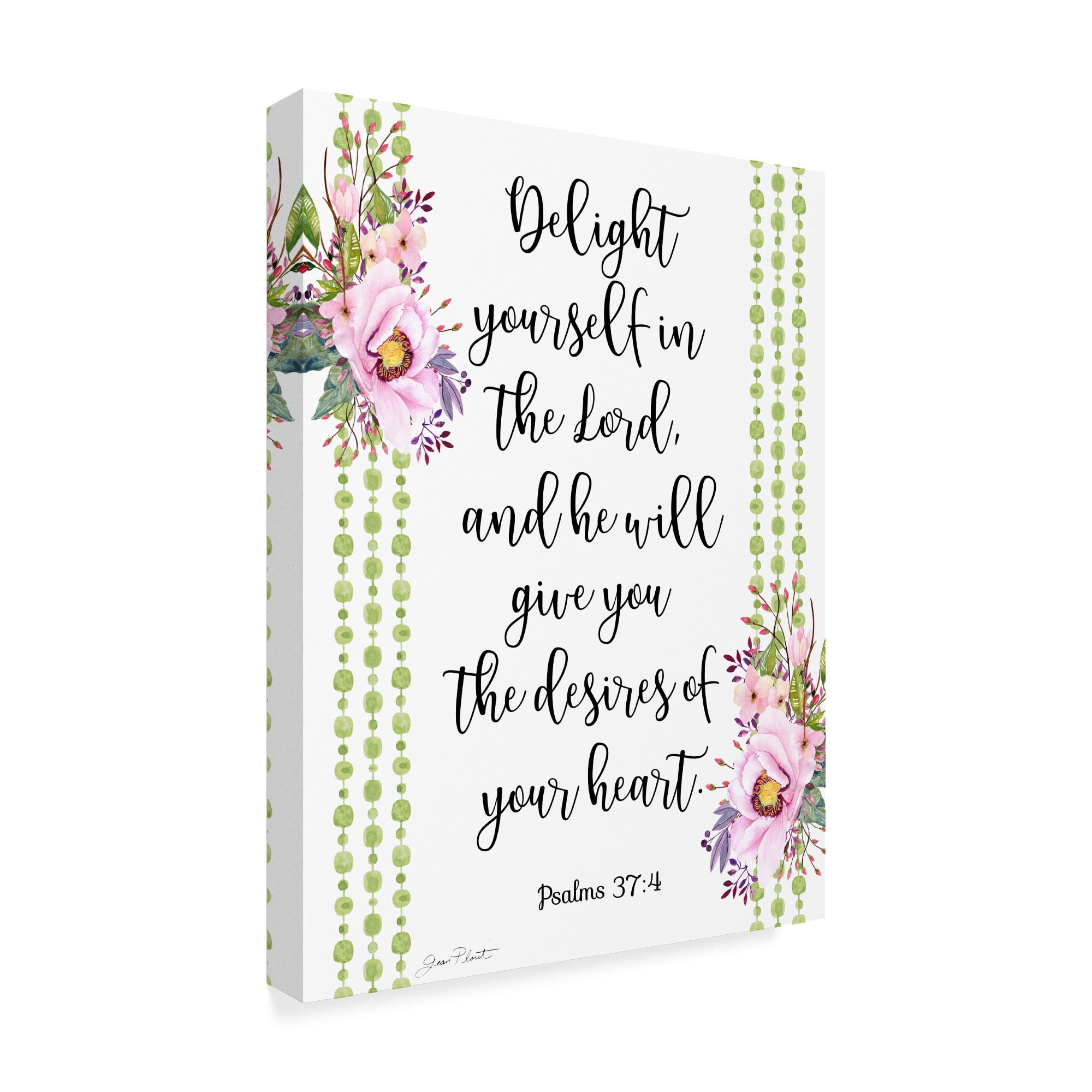 Trademark Fine Art 'Bible Verse Bouquet 2' Canvas Art by Jean Plout