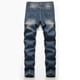 thumbnail image 5 of Pantalones vaqueros largos para hombre, nueva moda, con bolsillos, botones y cremallera, tendencia vaquera con personalidad, vaqueros para hombre., 5 of 9