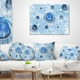 thumbnail image 3 of Designart Light Blue Fractal Exotic Planet - Abstract Throw Pillow - 16x16, 3 of 4