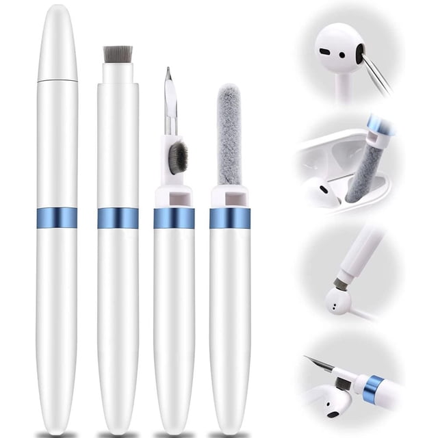 Earbud Cleaning Kit, 4 In 1 Upgrade Design For Bluetooth Headset Cleaning, High-density Brush & Flocking Sponge, Portable Cleaning Tool For Charging Box Hygiene And Wireless
