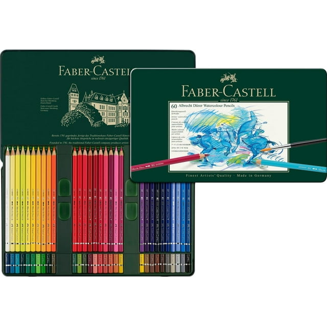 Lápices Acuarelables Faber-Castell Albrecht Dürer 60 Tonos Diferentes Profesional