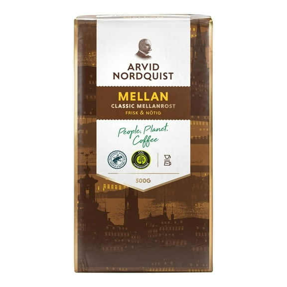Arvid Nordquist Ground Coffee, 17.6oz (Pack of 6, Mellanrost (Medium Roast))