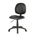 thumbnail image 4 of Boss Office Products Armless Vinyl Diamond Task Chair with Casters, Black, 4 of 13
