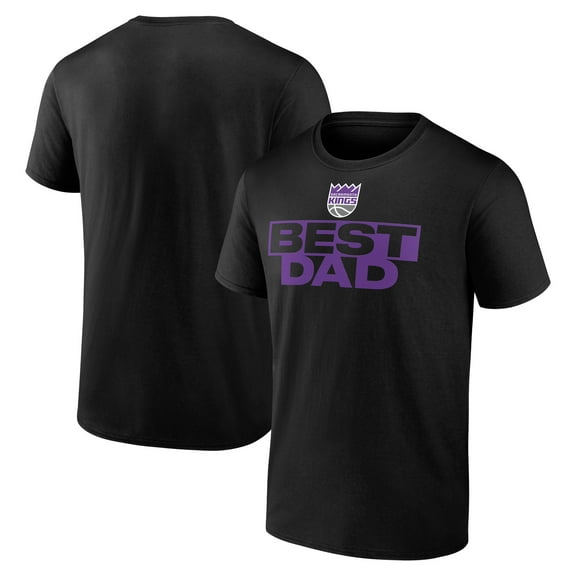 Men's Black Sacramento Kings Greatest Dad T-Shirt