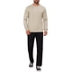 thumbnail image 2 of SUDADERA DE PULLOVER DE PUNTO SUAVE DE MANGA LARGA Y CUELLO REDONDO CLÁSICO PARA HOMBRE EN COLOR SÓLIDO L CAQUI, 2 of 6