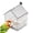 White, variant on Pull-Out External Parrot Feeder – Hanging Wild Bird Seed with Squirrel Proof Tray & Transparent Bird Bath Tub​