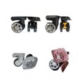 thumbnail image 1 of 2 Pcs Roues de Valise Remplacement Roulette de Valise Organisateur Accessoire de Rechange Rouleau Manuel Faible Bruit Amovible Accessoire de Réparation Frein Noir, 1 of 8
