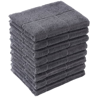KitchenAid Albany Kitchen Towel 4-Pack Set, Matcha Green/White, 16