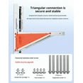 thumbnail image 7 of mini split wall mounting bracket Fits 9000-24000 BTU condensers Required mounting screws included Maximum weight 300 lbs. 1.3 Thickness mm Stainless Steel Wall Mount Air Conditioner Bracket, 7 of 7