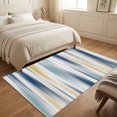 thumbnail image 4 of Area Rugs 3'x5', Blue Grey Abstract Art Carpet Runner Indoor Outdoor Rugs Home Decor Aesthetic, Farmhouse Stripes Modern Art Non Slip Mats Washable Accent Rug for Living Room Bedroom, 4 of 8