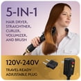 thumbnail image 2 of Cepillo secador de pelo Blowout OmoTeam Professional negro dorado, 2 of 5