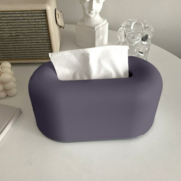 HongHeng Creative Plastic Tissue Box Coffee Table Desk Decoration Dining Table Bedroom Tissue Storage Box