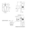 thumbnail image 3 of Monomando Regadera S/desv Piazza Helvex Cromado Pia-200, 3 of 5