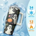thumbnail image 4 of 30oz Halloween Tumbler with Straw and Lid Skeleton Candy Travel Coffee Tumbler Cup with Handle for Halloween Birthday Gifts, 4 of 5