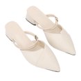 thumbnail image 1 of Chanclas de tacón zapatillas de tacón con punta cerrada suave punta estrecha a la moda elegantes para mujeres para trabajo de oficina ANGGREK Otros, 1 of 7