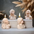 thumbnail image 3 of Portrait Silicone Candle Mold, 4 Sizes 3.5-4.4 in, Reusable for Creative DIY, Make Artistic Candles and Soaps at Home, 3 of 7